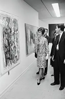 Portrait of Jackie Kennedy Looking at Painting