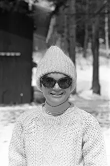 Portrait of Jackie Kennedy Ready for Skiing