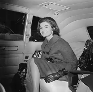 Portrait of Jackie Kennedy Sitting in Car