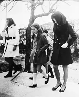 Portrait of Jacqueline Onassis, Caroline Kennedy and Christina Onassis