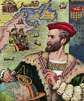 Whale Prints: Portrait of Jacques Cartier