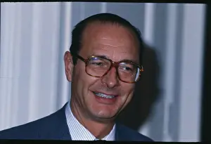 Portrait of Jacques Chirac Smiling