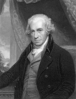 Portrait of James Watt by Charles Edward Wagstaff, after a Painting by Sir W. Beechley