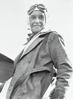 New South Wales Prints: Portrait of Jean Batten Smiling