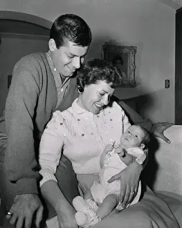 Portrait of Jerry and Patti Lewis with Son