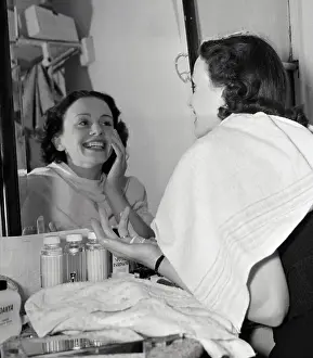 Portrait of Jessica Tandy in Backstage Dressing Room