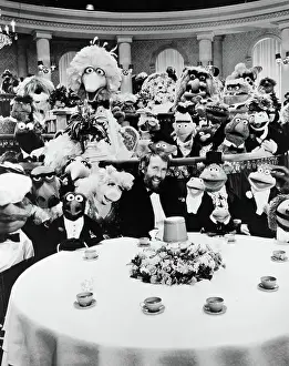 Portrait of Jim Henson with The Muppets