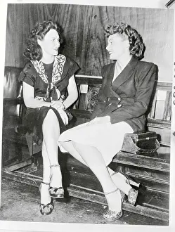 John W Prints: Portrait of Joan Green and Linda Shelton