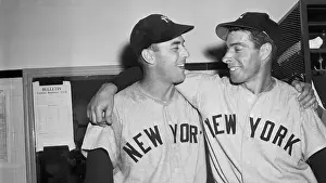 Portrait of Joe DiMaggio and Vic Raschi