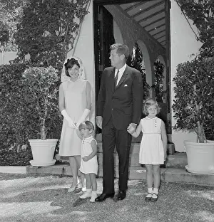 Portrait of John F. Kennedy Posing with His Immediate family