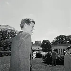 Portrait of John F Kennedy Smiling
