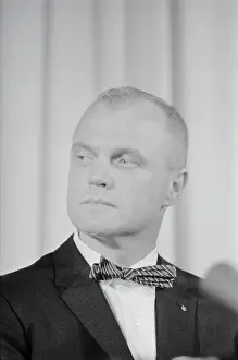 Cosmic Chronicle Prints: Portrait of John Glenn