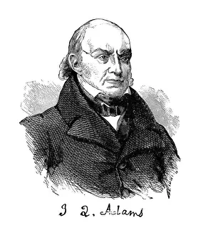 Portrait of John Quincy Adams, sixth president of the United States, from 1825 to 1829