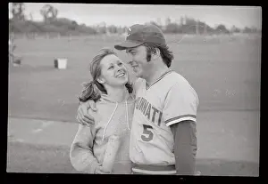 Portrait of Johnny Bench and Vickie Chesser