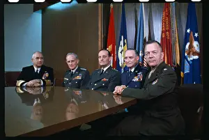 Leonard F Prints: Portrait of Joint Chiefs of Staff at Pentagon