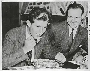 Portrait of Joseph P Kennedy Jr Eating