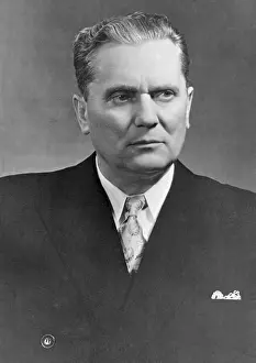 Yugoslavia Prints: Portrait of Josip Broz Tito