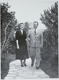 Portrait of Josip Broz Tito and Wife Mrs. Jovanka Broz