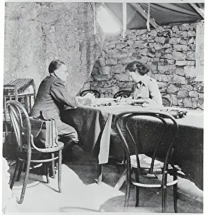 Portrait of Josip Tito and Secretary Olga