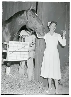 Portrait of Joyce Chrest with Horse