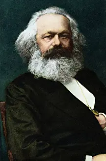 Marxism Prints: Portrait of Karl Marx