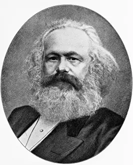 Communism Prints: Portrait of Karl Marx