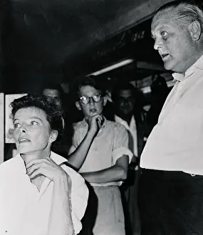 Portrait of Katharine Hepburn with Churchill's