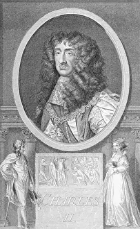 Nobles Prints: Portrait Of King Charles II of England