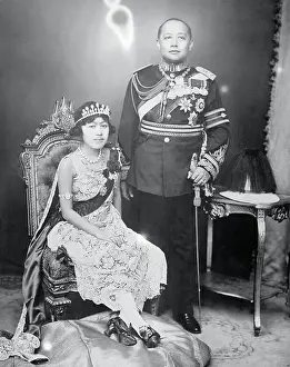 Portrait of the King and Queen of Siam