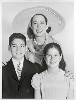 Portrait of Kitty Carlisle and Her Children
