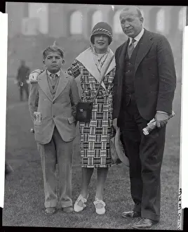 Portrait of Knute Rockne and Son with Actress