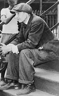 Portrait of Langley Collyer Sitting on Front Steps