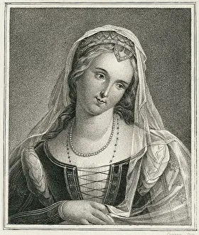 Lover Prints: Portrait Of Laura- Petrarch'S Beloved