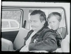 Gdansk Prints: Portrait of Lech Walesa and Son Bogdank