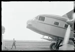 Portrait of Lindbergh in Plane