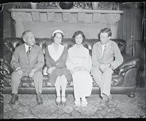 Portrait of Lindbergh's with Japanese Ambassador