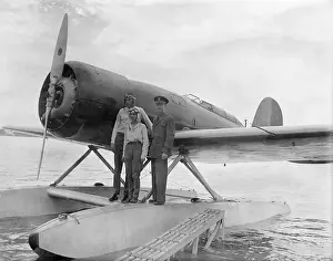 Portrait of Lindbergh's with Officer