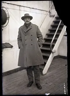 Portrait of Lord Dunsany on Ship