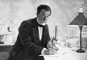 Laboratory Prints: Portrait of Louis Pasteur in His Laboratory