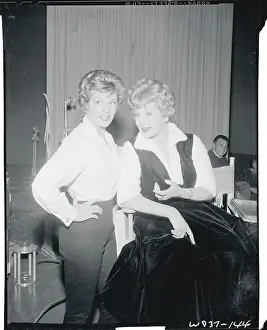 Portrait of Lucille Ball with Frances Martin