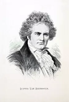 Ludwig van Beethoven (1770-1827) Collection: Portrait of Ludwig Van Beethoven