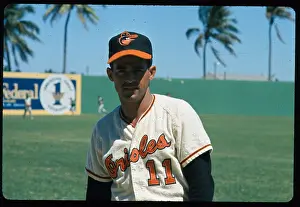 Portrait of Luis Aparicio Wearing Baseball Uniform