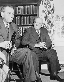 Portrait of Lyndon Johnson with Sam Rayburn