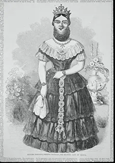 Grotesque Prints: Portrait of Madame Josephine Fortune Clofullia