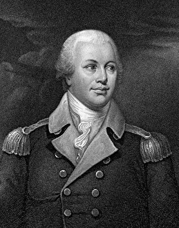 Portrait of Major General Nathaniel Greene Engraving After a Painting by John Trumbull