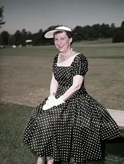 Polka Dots Prints: Portrait of Mamie Eisenhower
