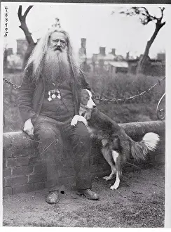 Portrait of a Man With a Dog