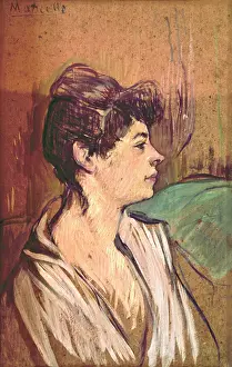 Henri De Toulouse Lautrec Prints: Portrait of Marcelle, by Henri de Toulouse-Lautrec