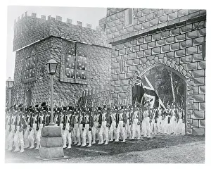 Aldershot Prints: Portrait of Marching Soldiers