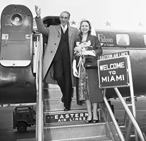 Clifton Truman Daniel Prints: Portrait of Margaret Truman and Clifton Daniel Jr